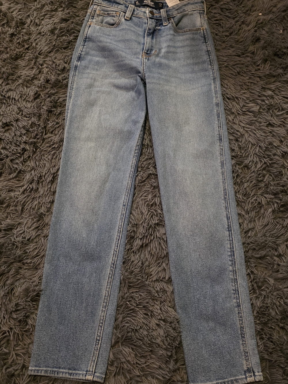 Hollister Light Blue Straight-Leg Jeans Sz 24/25